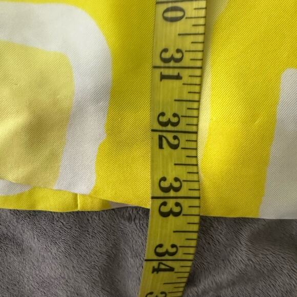 BANANA REPUBLIC Womens Dress Yellow Silk Sundress Summer Preppy Fit Flare | 0 - Picture 9 of 9